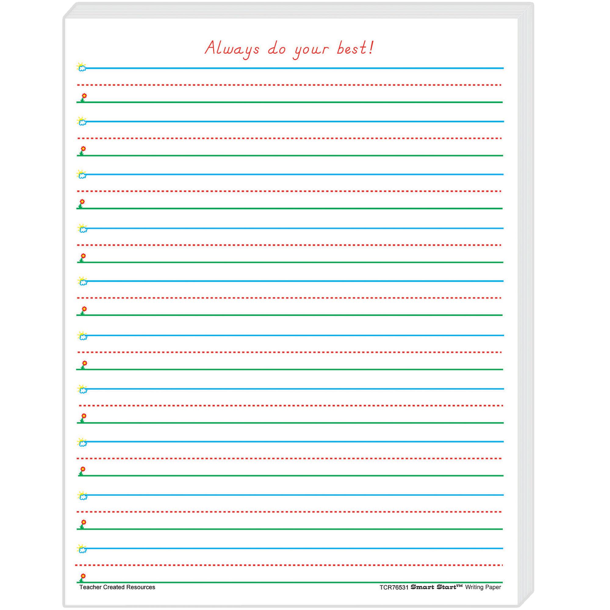 Teacher Created Resources® Smart Start 1-2 Writing Paper, 2 Packs of 100